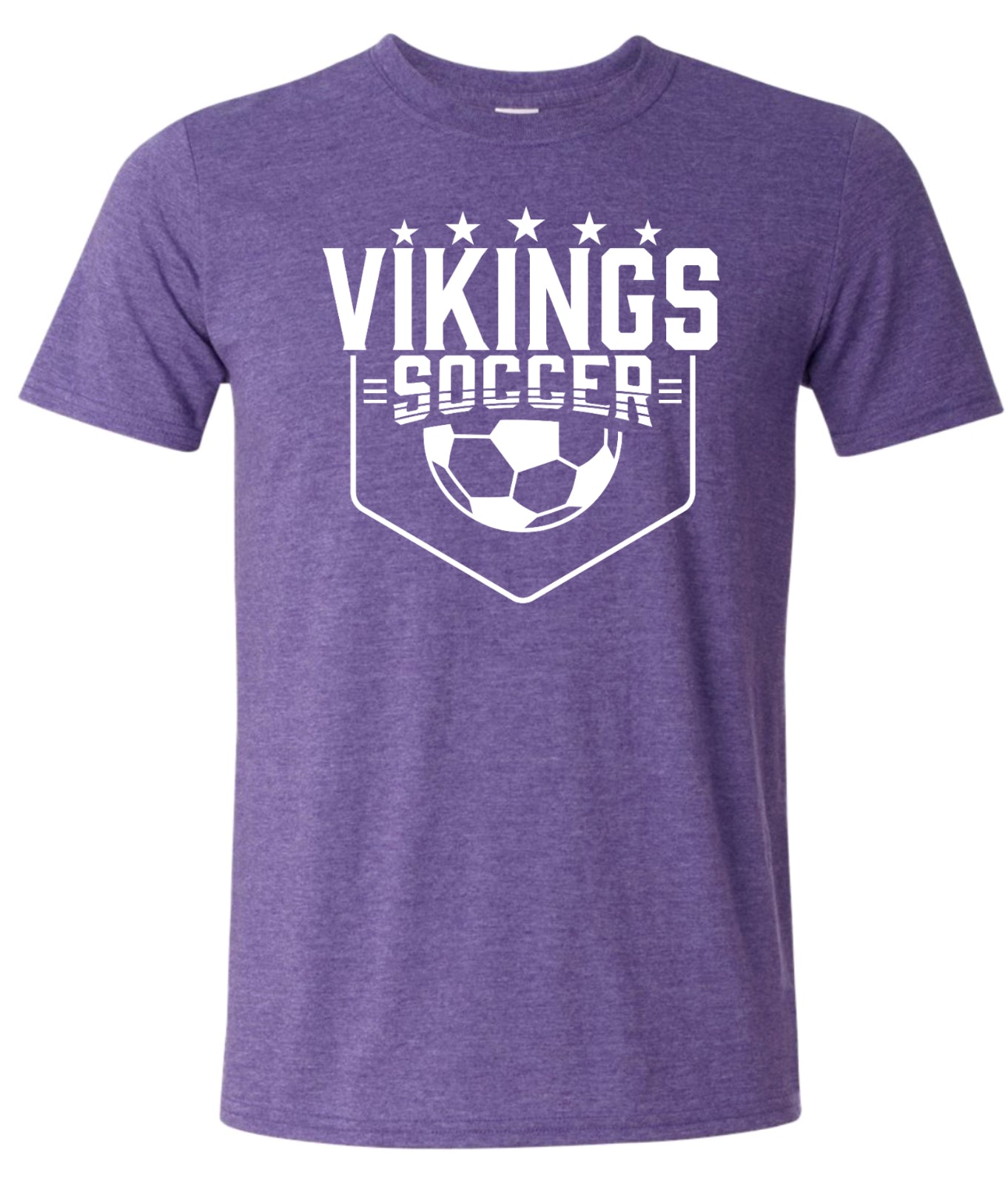 T-Shirt Heather Purple Viking Pennant 5