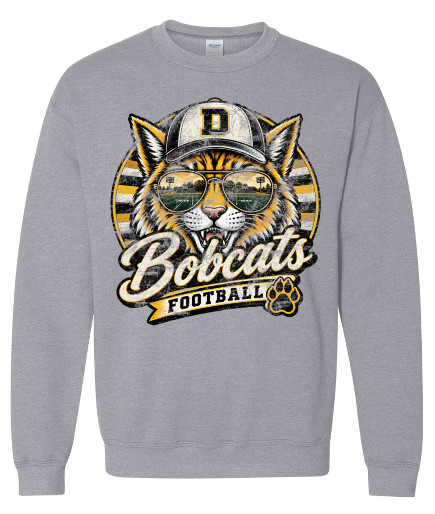 Crew Neck - Sport Grey - Retro Cat